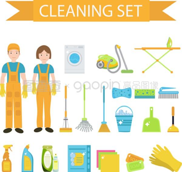 洁净之艺 保洁服务专用工具图标设计指南